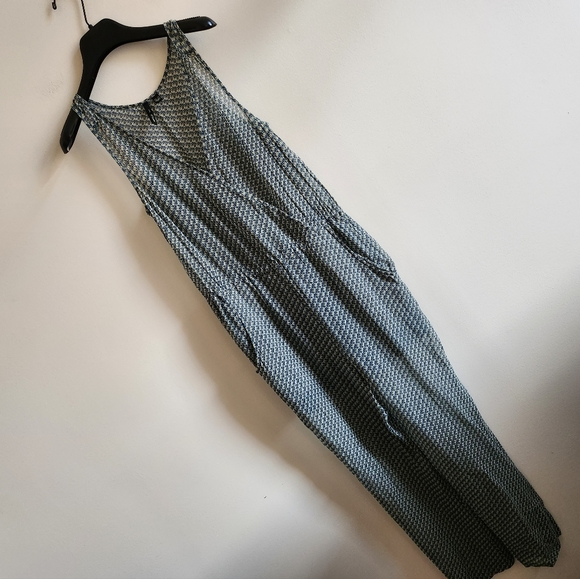 MANGO I XS Semi Sheer Sleeveless Jumpsuit I Geometric Print - Picture 6 of 14